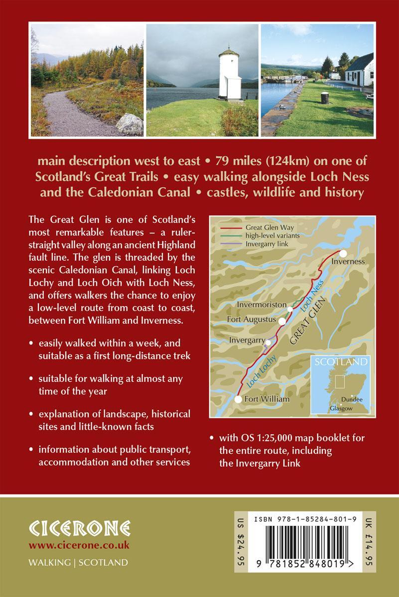 Rückseite: 9781852848019 | The Great Glen Way | Fort William to Inverness Two-way trail guide