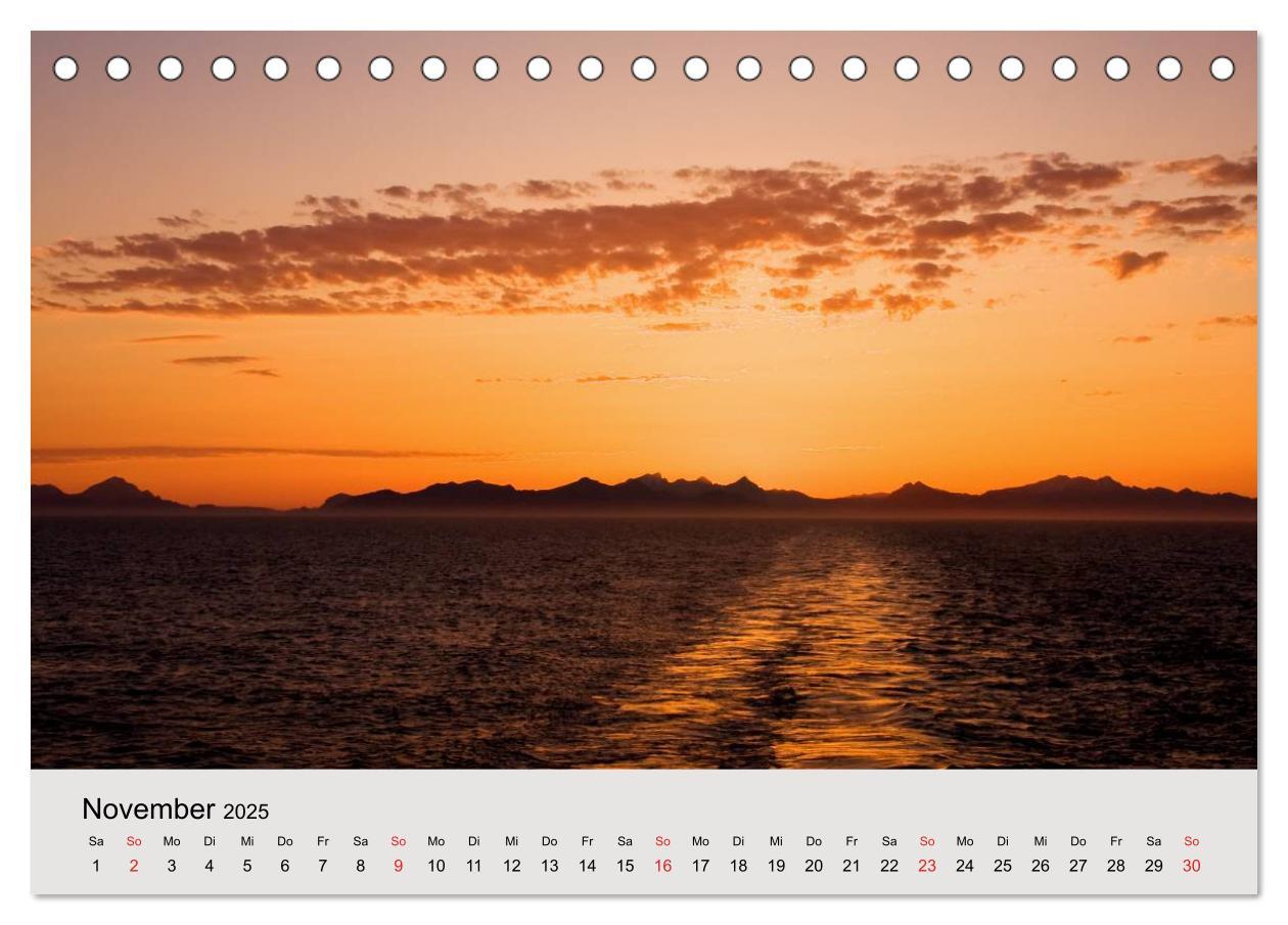 Bild: 9783435791606 | Mit den Hurtigruten unterwegs (Tischkalender 2025 DIN A5 quer),...