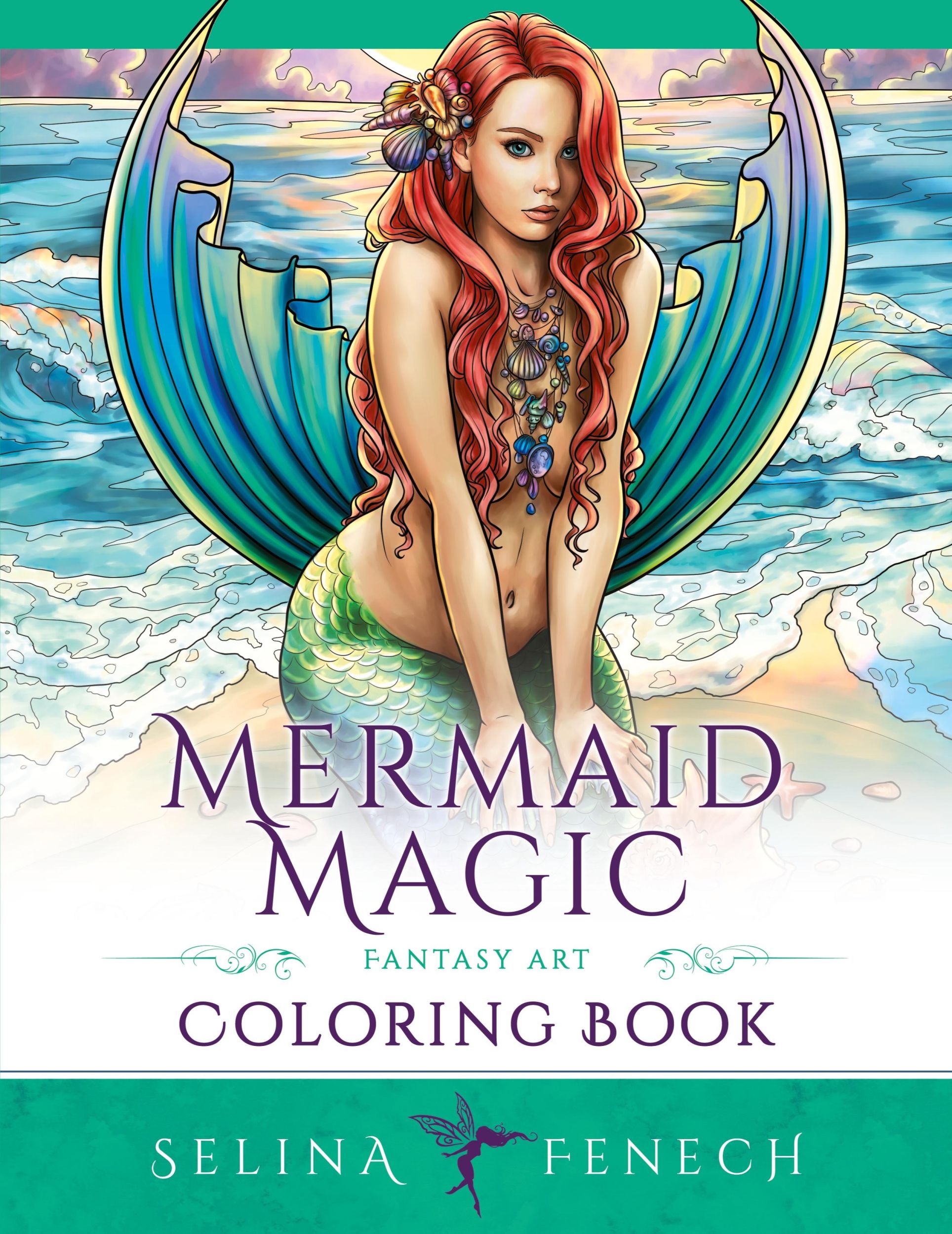 Cover: 9781922390394 | Mermaid Magic Fantasy Art Coloring Book | Coloring for Grown Ups