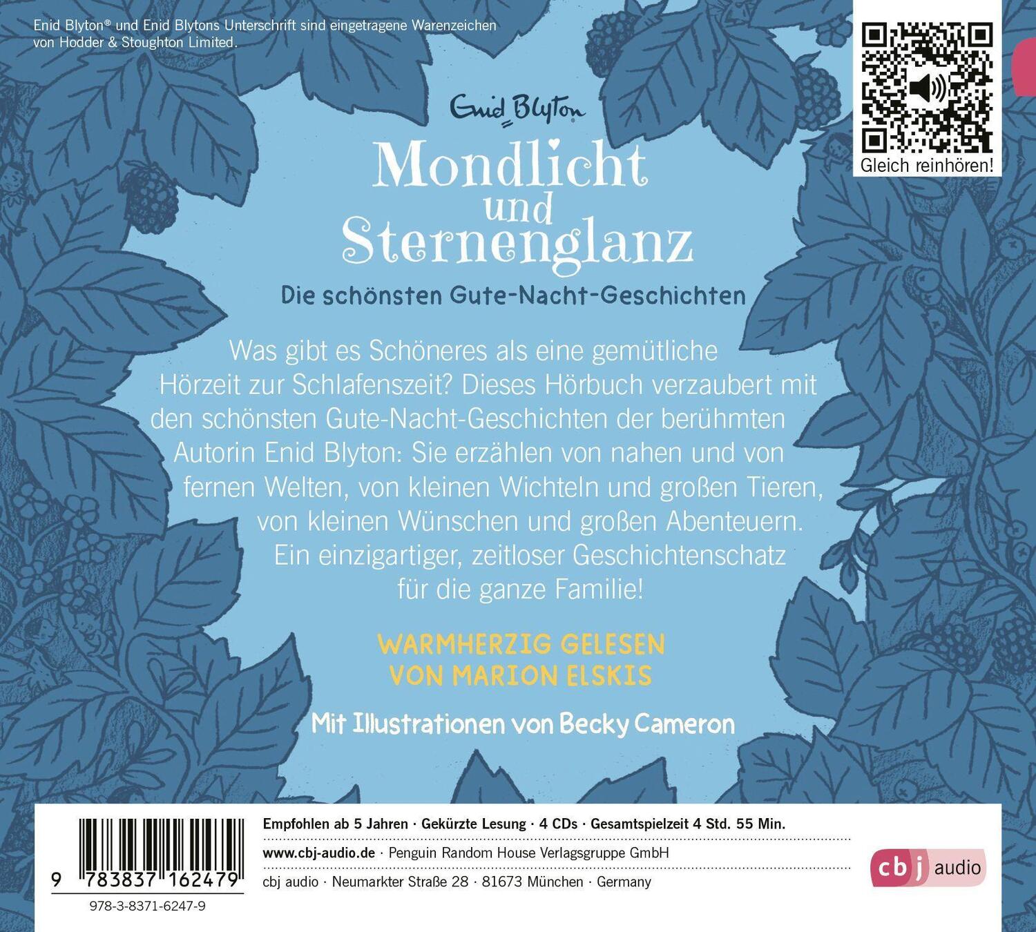 Bild: 9783837162479 | Mondlicht und Sternenglanz - Die schönsten Gute-Nacht-Geschichten | CD