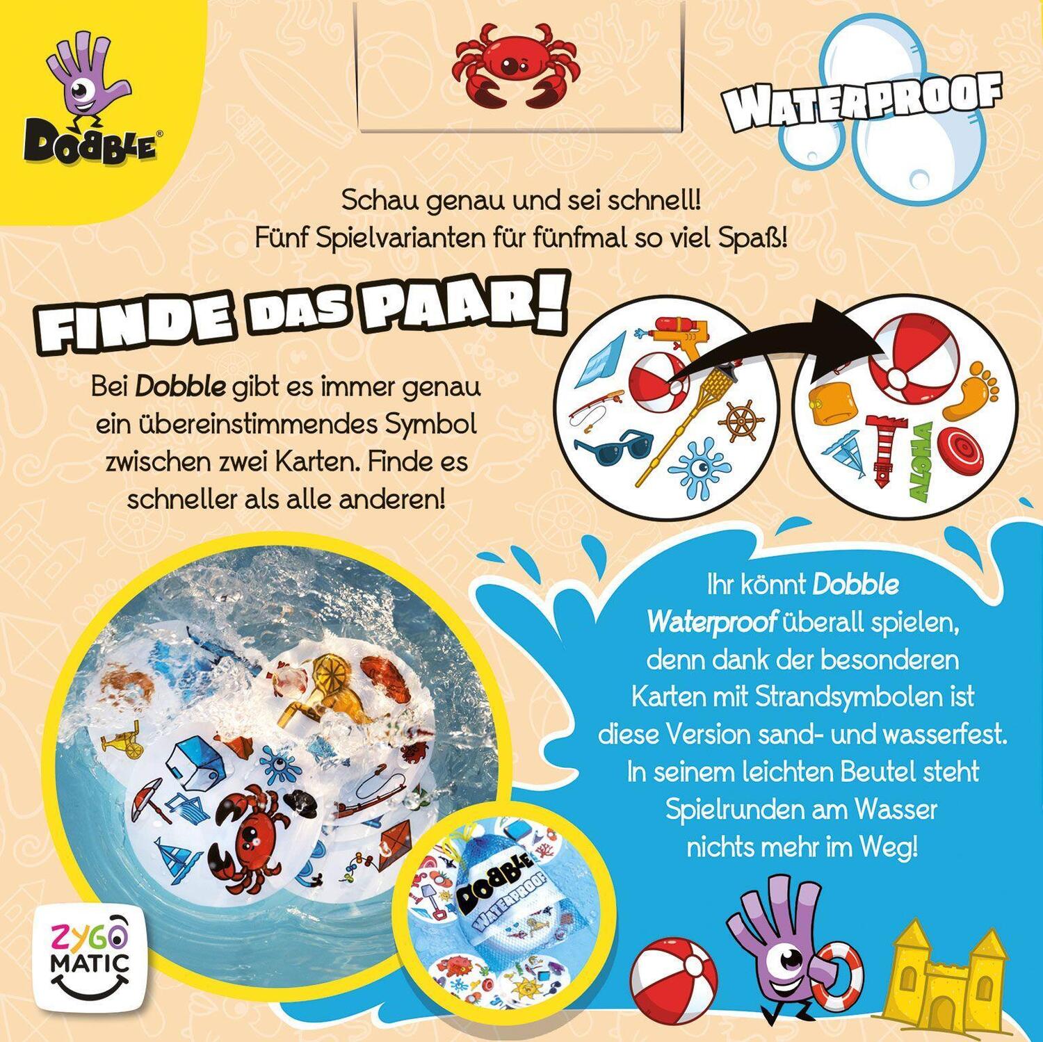 Bild: 3558380106319 | Dobble Waterproof | Denis Blanchot (u. a.) | Spiel | Deutsch | 2023