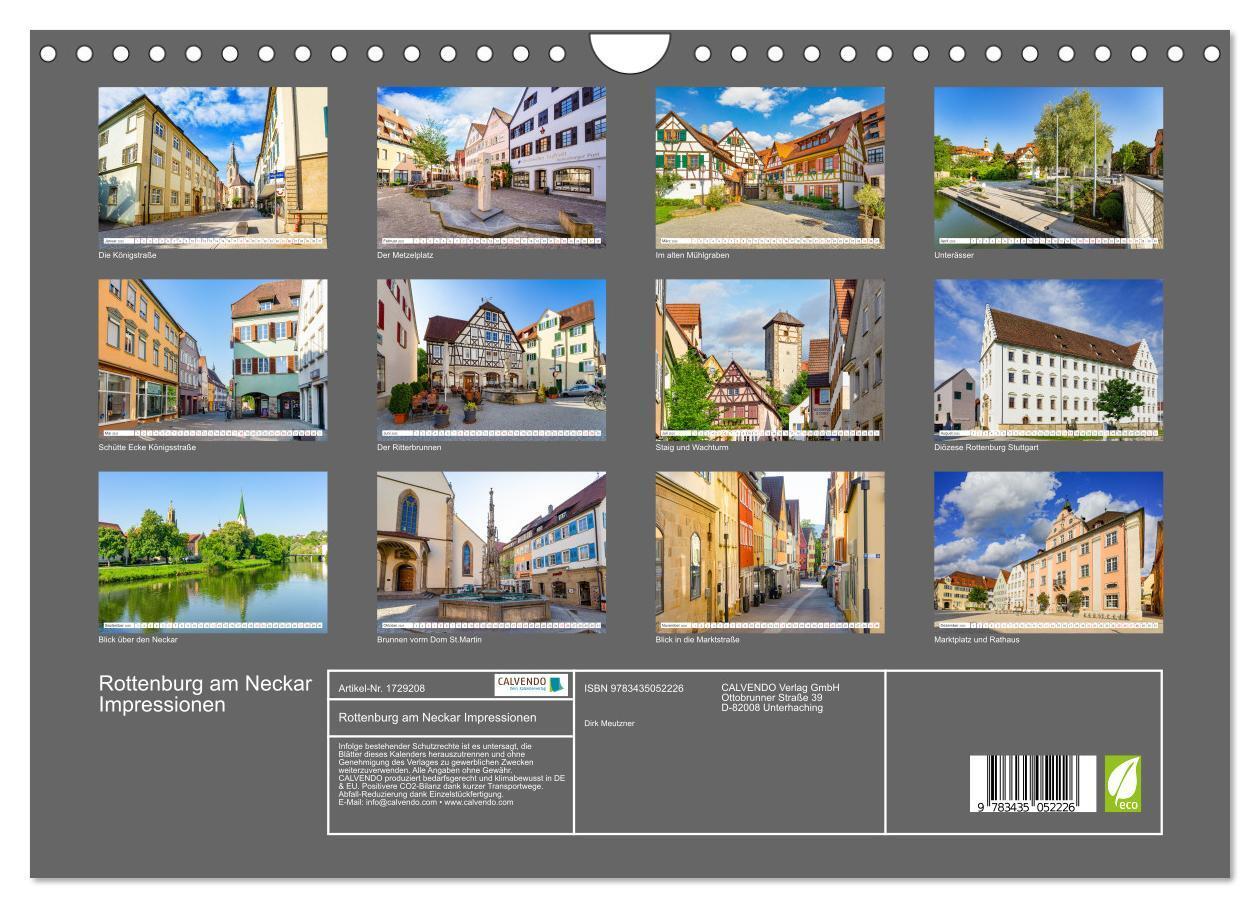 Bild: 9783435052226 | Rottenburg am Neckar Impressionen (Wandkalender 2025 DIN A4 quer),...