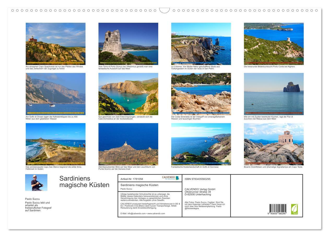 Bild: 9783435560295 | Sardiniens magische Küsten (Wandkalender 2025 DIN A2 quer),...