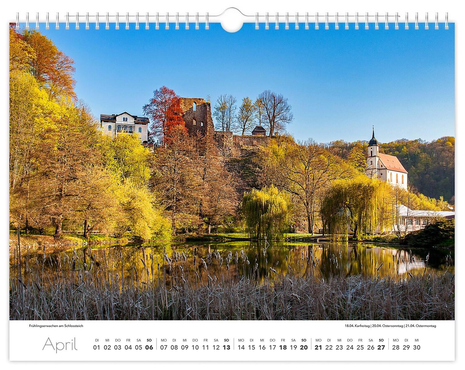 Bild: 9783910680647 | Kalender Tharandt und Umgebung 2025 | 40 x 30 cm weißes Kalendarium