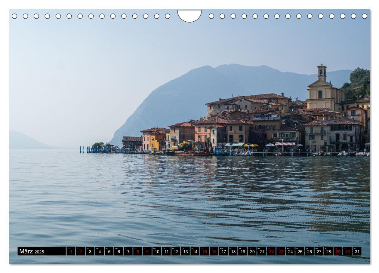 Bild: 9783383839825 | Romantischer Lago d'Iseo (Wandkalender 2025 DIN A4 quer), CALVENDO...