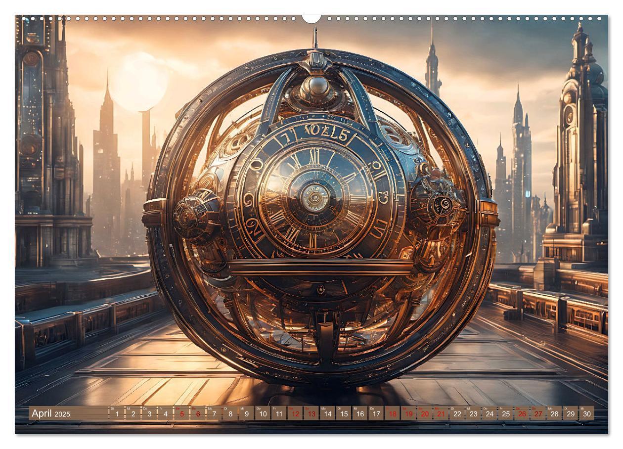 Bild: 9783383826801 | Steampunk Maschinenwelt (Wandkalender 2025 DIN A2 quer), CALVENDO...