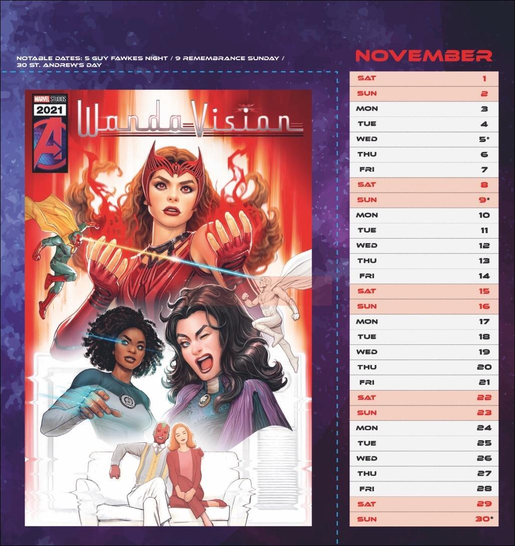 Bild: 9783840196867 | Marvel Postkartenkalender 2025 | Kalender | Spiralbindung | 13 S.