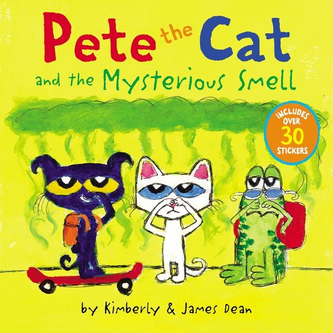 Cover: 9780062974242 | Pete the Cat and the Mysterious Smell | Includes Over 30 Stickers!