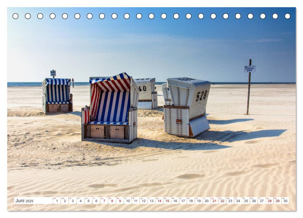 Bild: 9783435448968 | ST. PETER ORDING Strand und Meer (Tischkalender 2025 DIN A5 quer),...