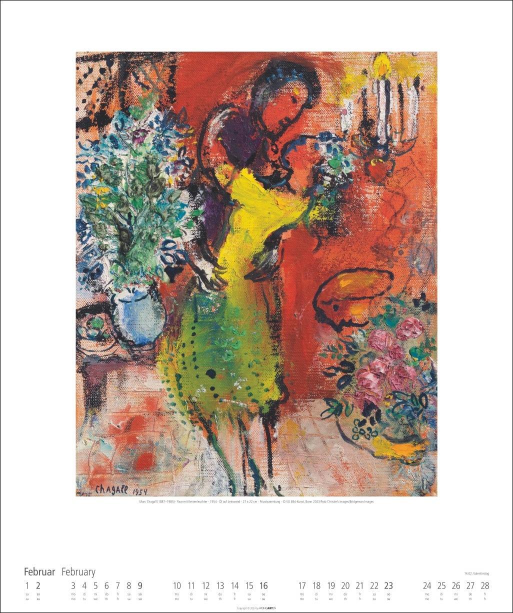 Bild: 9783839900123 | Marc Chagall Kalender 2025 | Kalender | Spiralbindung | 14 S. | 2025