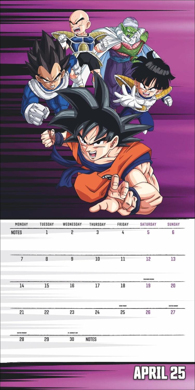 Bild: 9783840196881 | Dragon Ball Z Broschurkalender 2025 | Kalender | 28 S. | Englisch