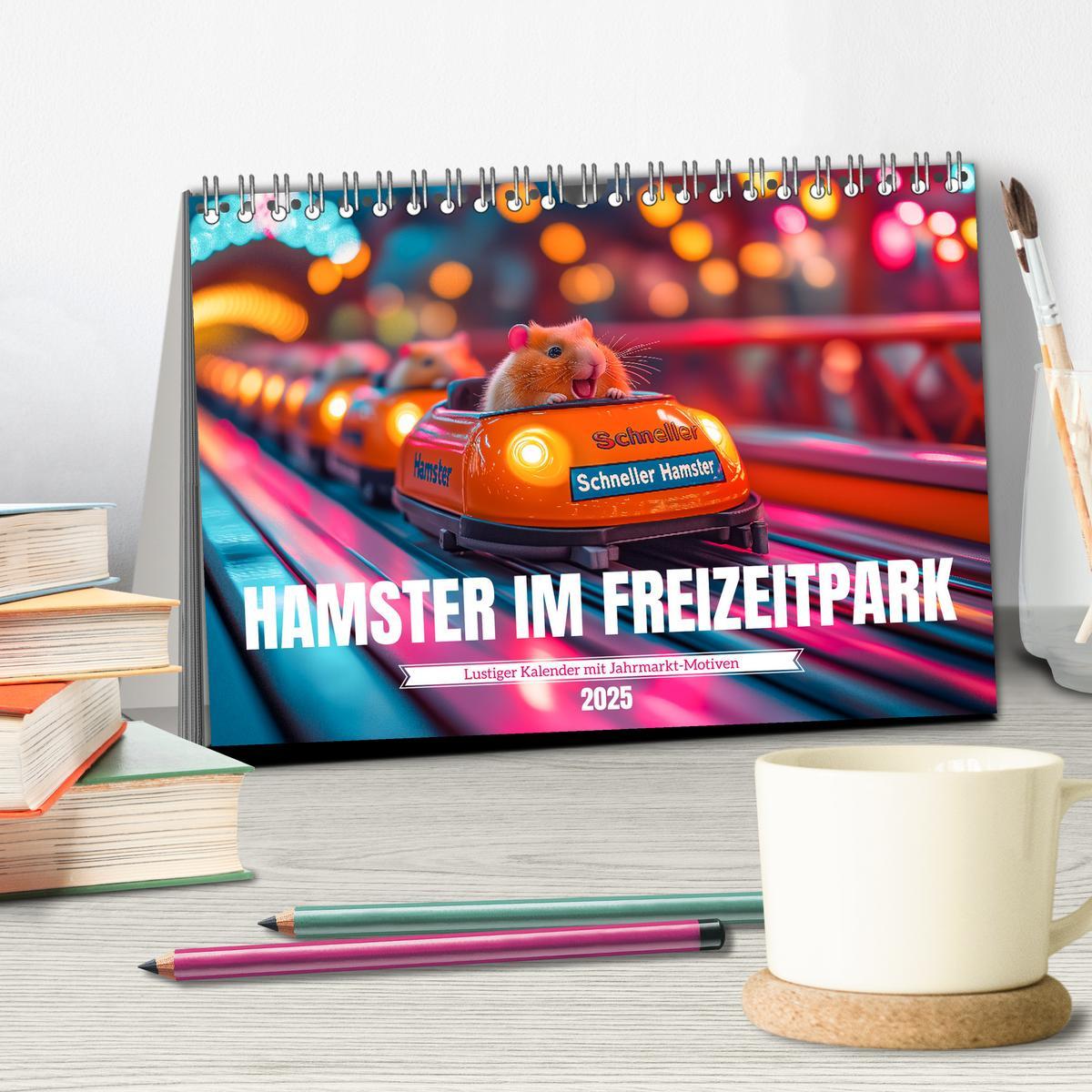 Bild: 9783457211694 | Hamster im Freizeitpark - Lustiger Kalender mit Jahrmarkt-Motiven...