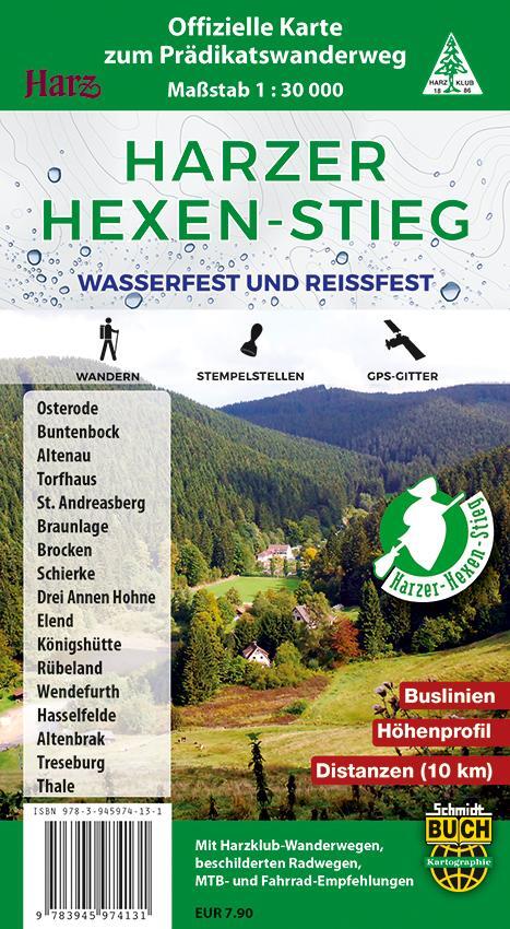 Cover: 9783945974131 | Harzer Hexen-Stieg | Harzer Tourismusverband (u. a.) | (Land-)Karte