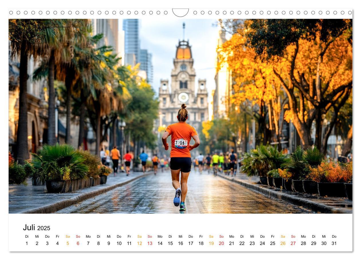 Bild: 9783457233597 | Marathon Power (Wandkalender 2025 DIN A3 quer), CALVENDO...