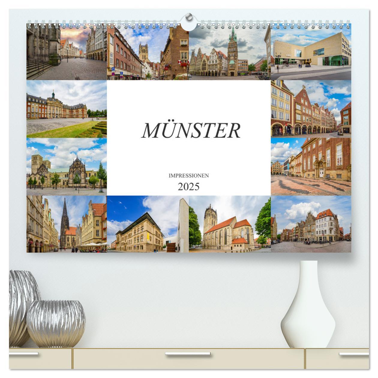 Cover: 9783435211241 | Münster Impressionen (hochwertiger Premium Wandkalender 2025 DIN A2...