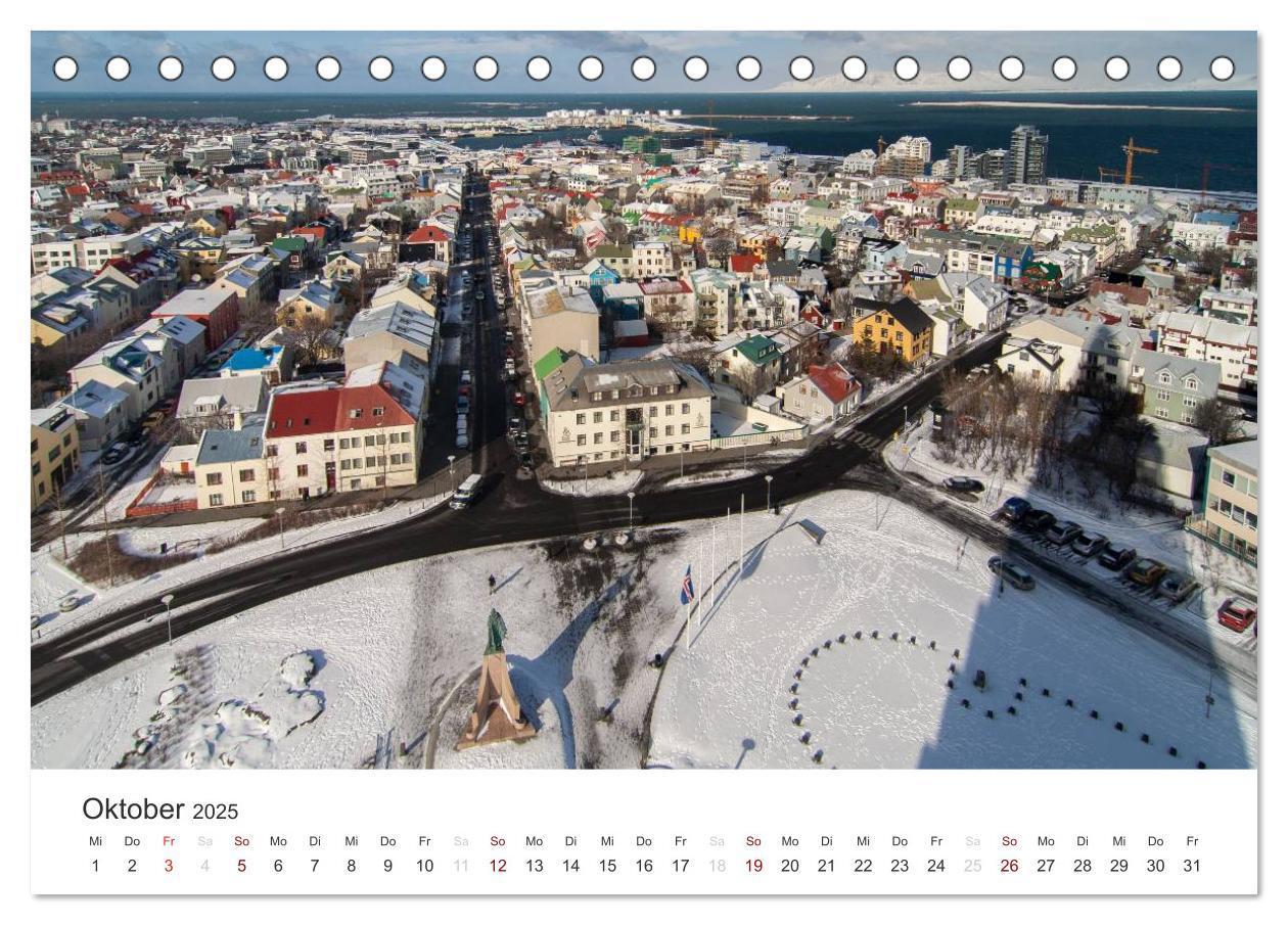 Bild: 9783435776450 | Reykjavìk 64° 08' N (Tischkalender 2025 DIN A5 quer), CALVENDO...