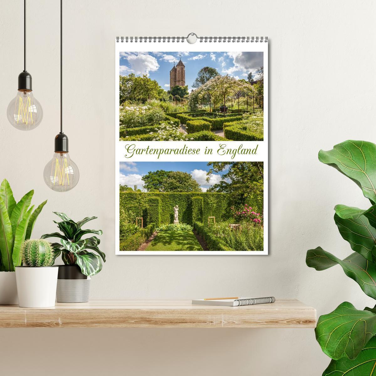 Bild: 9783457033623 | Gartenparadiese in England (Wandkalender 2025 DIN A3 hoch),...