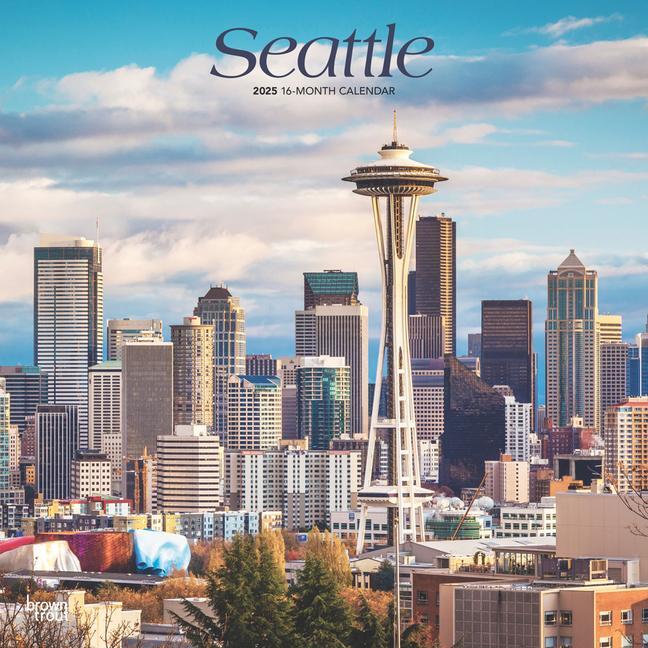 Cover: 9781975475680 | Seattle 2025 12 X 24 Inch Monthly Square Wall Calendar Plastic-Free