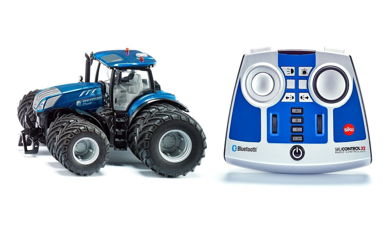 Cover: 4006874067398 | SIKU 6739 - New Holland T7.315 Traktor mit Doppelreifen, Bluetooth...