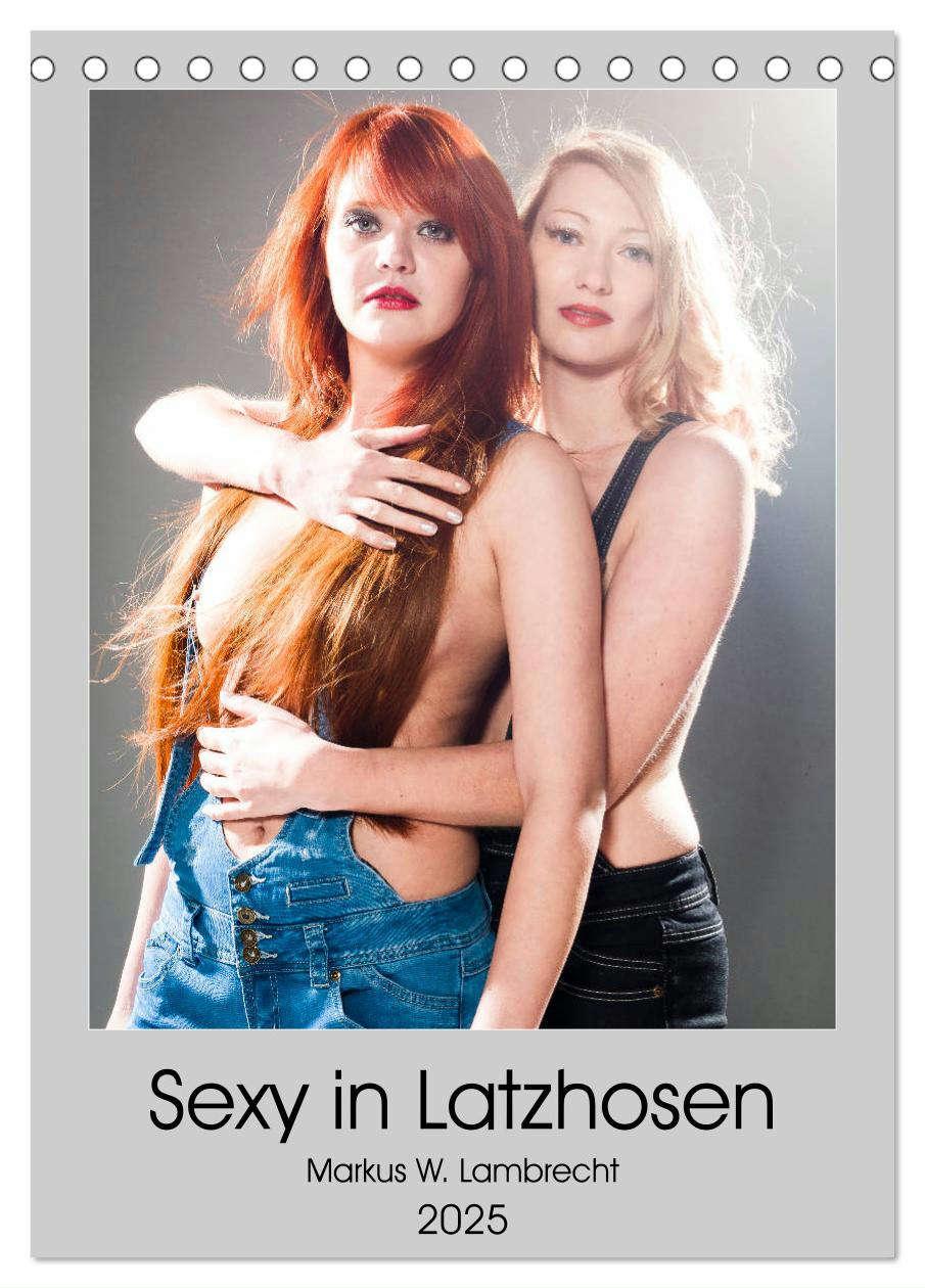 Cover: 9783435989829 | Sexy in Latzhosen (Tischkalender 2025 DIN A5 hoch), CALVENDO...