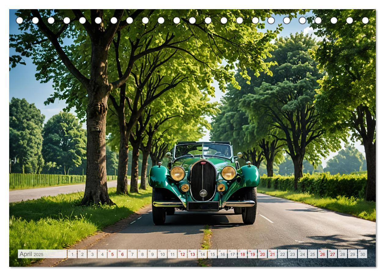 Bild: 9783457137635 | Virtual Classic Cars (Tischkalender 2025 DIN A5 quer), CALVENDO...