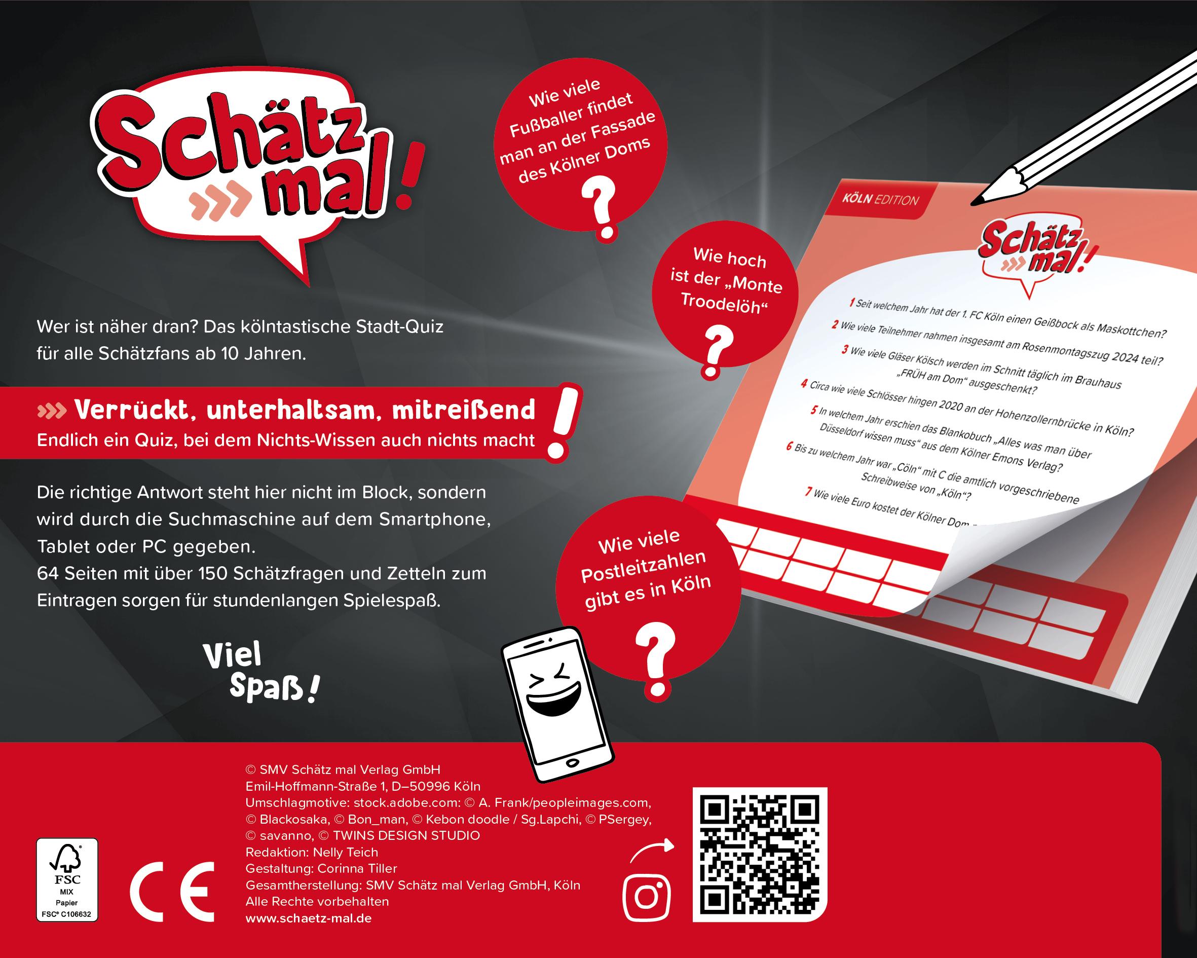 Rückseite: 9783989760363 | Schätz mal! Köln Edition | Taschenbuch | 64 S. | Deutsch | 2024