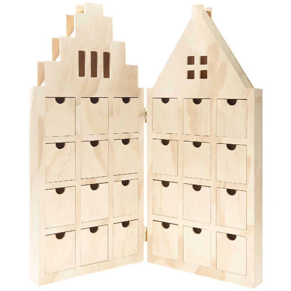 Bild: 4065166037204 | Adventskalender-Haus, mit 24 Schubladen, FSC 100% | Kalender