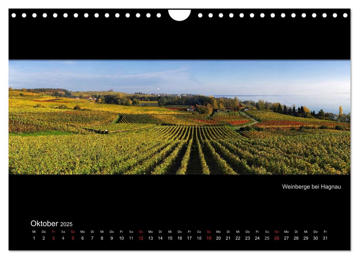 Bild: 9783435648481 | Panoramen vom Bodensee (Wandkalender 2025 DIN A4 quer), CALVENDO...