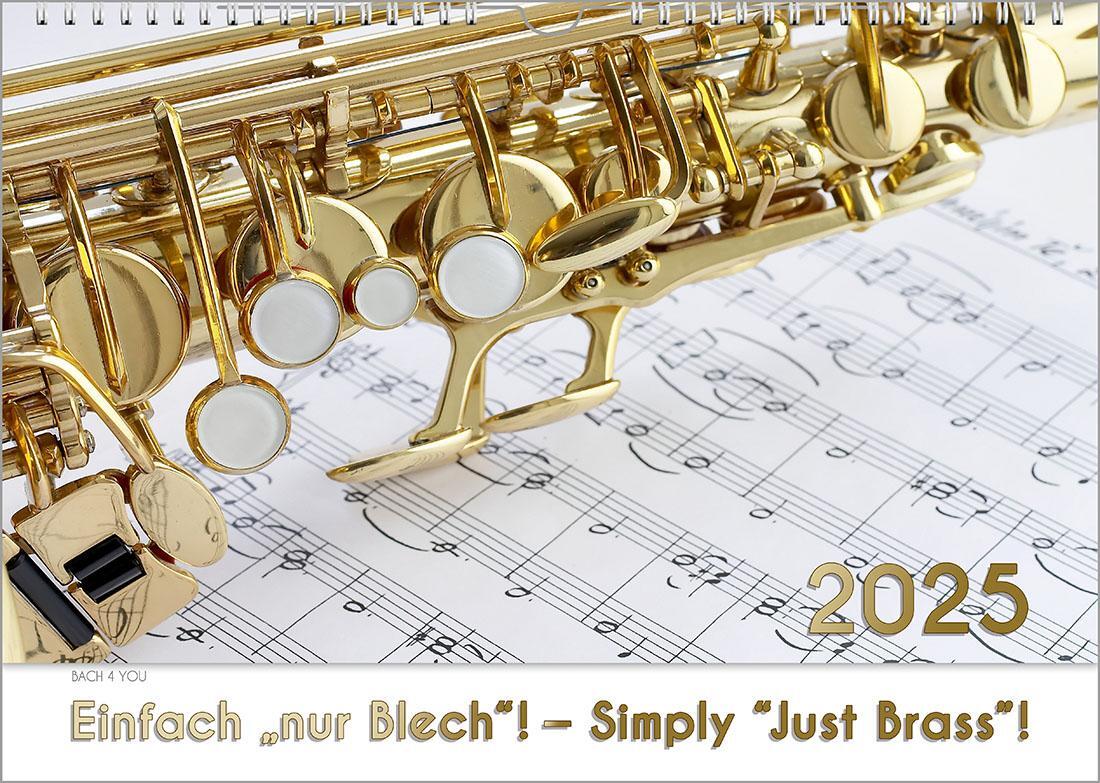 Cover: 9783969030929 | Blech-Instrumente - Musik-Kalender 2025, DIN A4 | Peter Bach Jr.