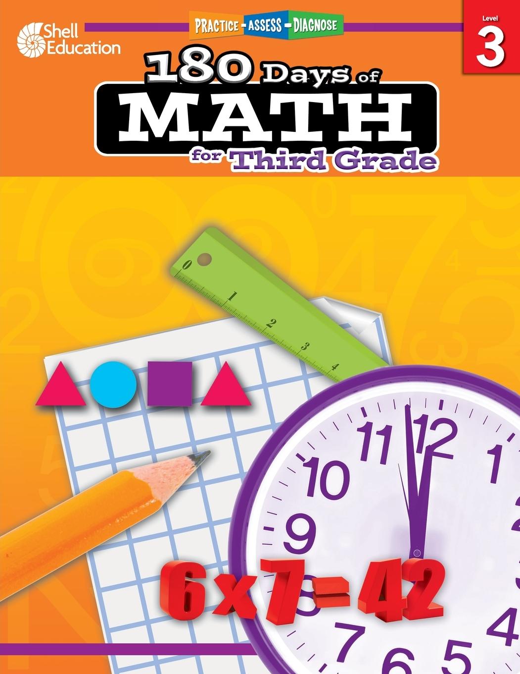 Cover: 9781425808068 | 180 Days of Math for Third Grade | Practice, Assess, Diagnose | Smith