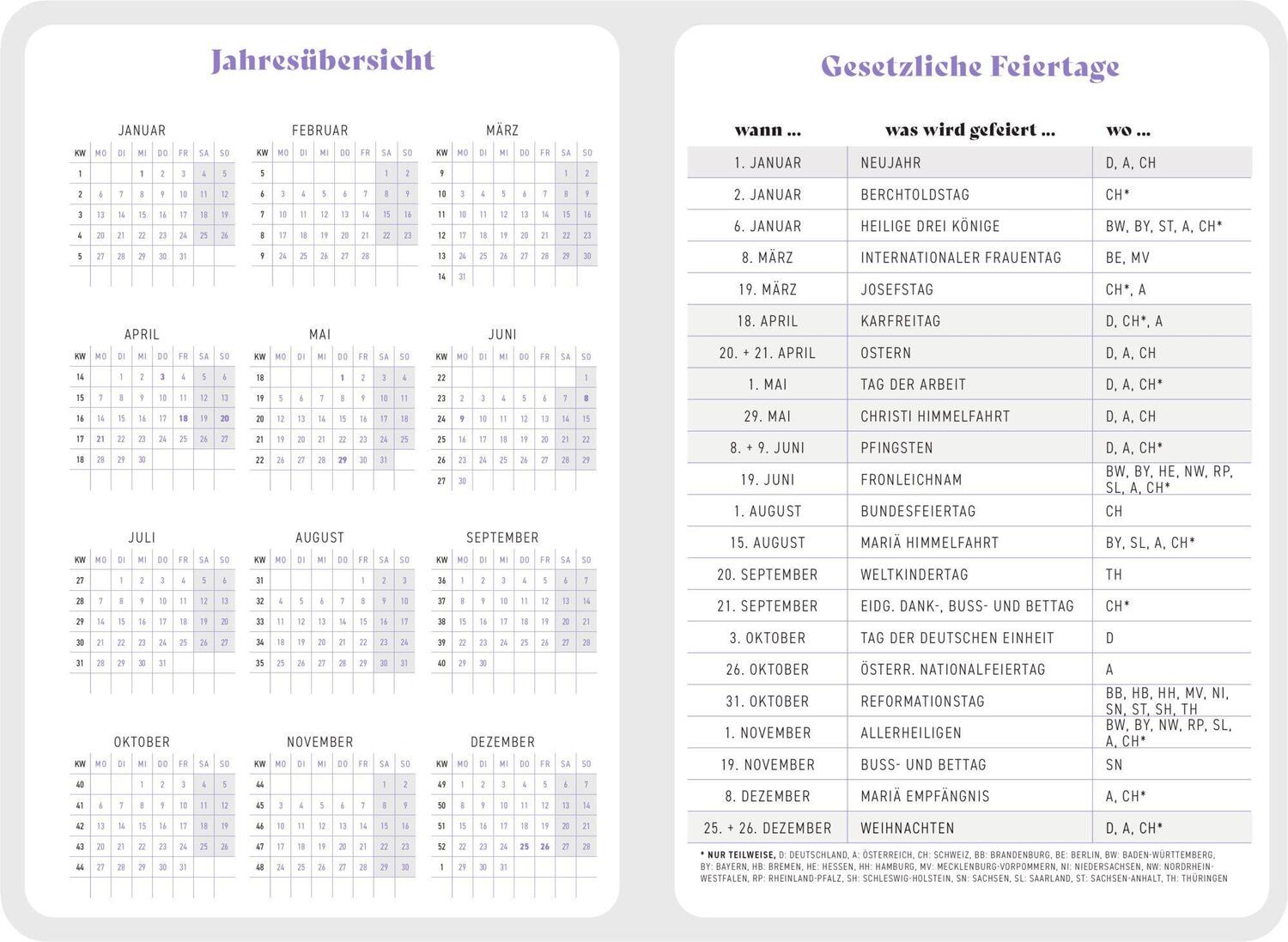 Bild: 4050003955261 | Großer Wochenkalender- 3 Minuten Tageb. 2025 - Palme türkis | Kalender