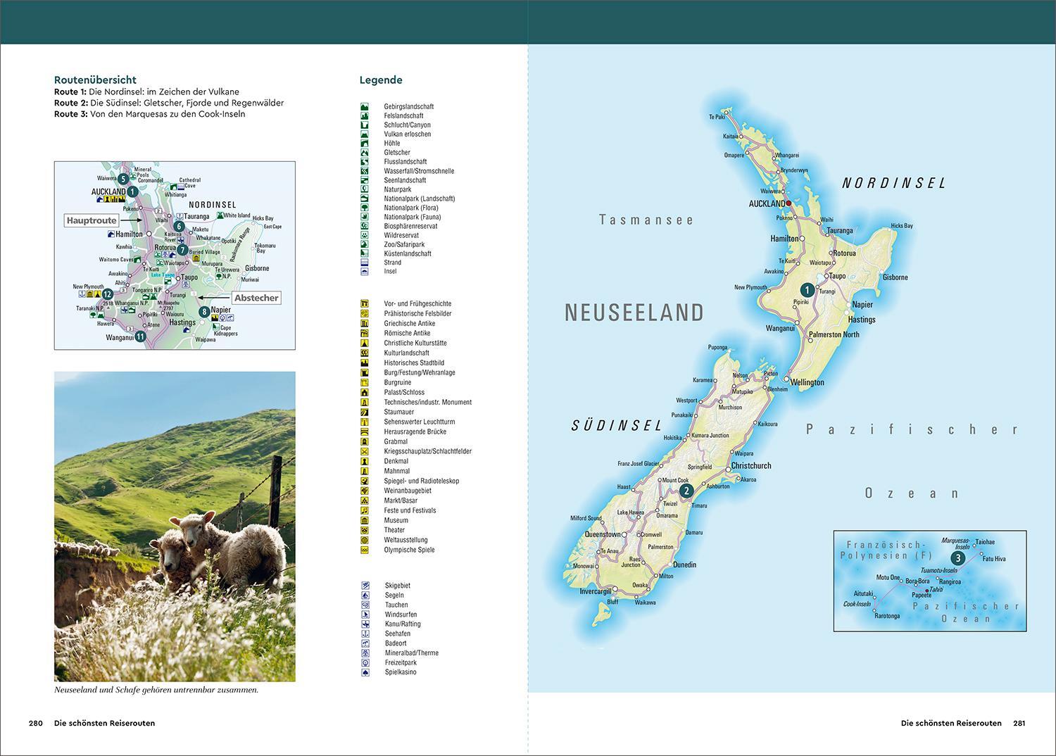 Bild: 9783955049744 | KUNTH Unterwegs in Neuseeland | Das große Reisebuch | Adam (u. a.)