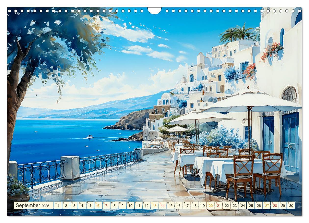 Bild: 9783383864322 | Santorini Inselträume (Wandkalender 2025 DIN A3 quer), CALVENDO...