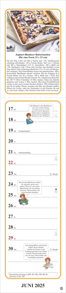 Bild: 9783756406395 | Tante Clara Küchenkalender 2025 | Kalender | Spiralbindung | 26 S.