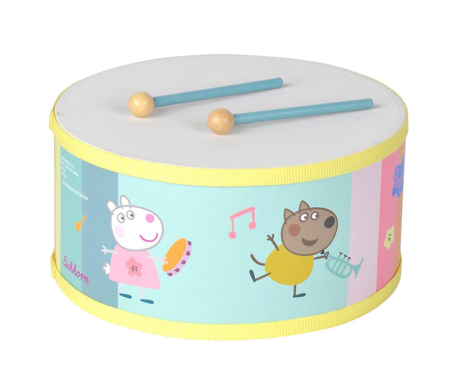 Bild: 4003046010527 | Peppa Pig Trommel 20cm | Spiel | Deutsch | 2023 | Eichhorn