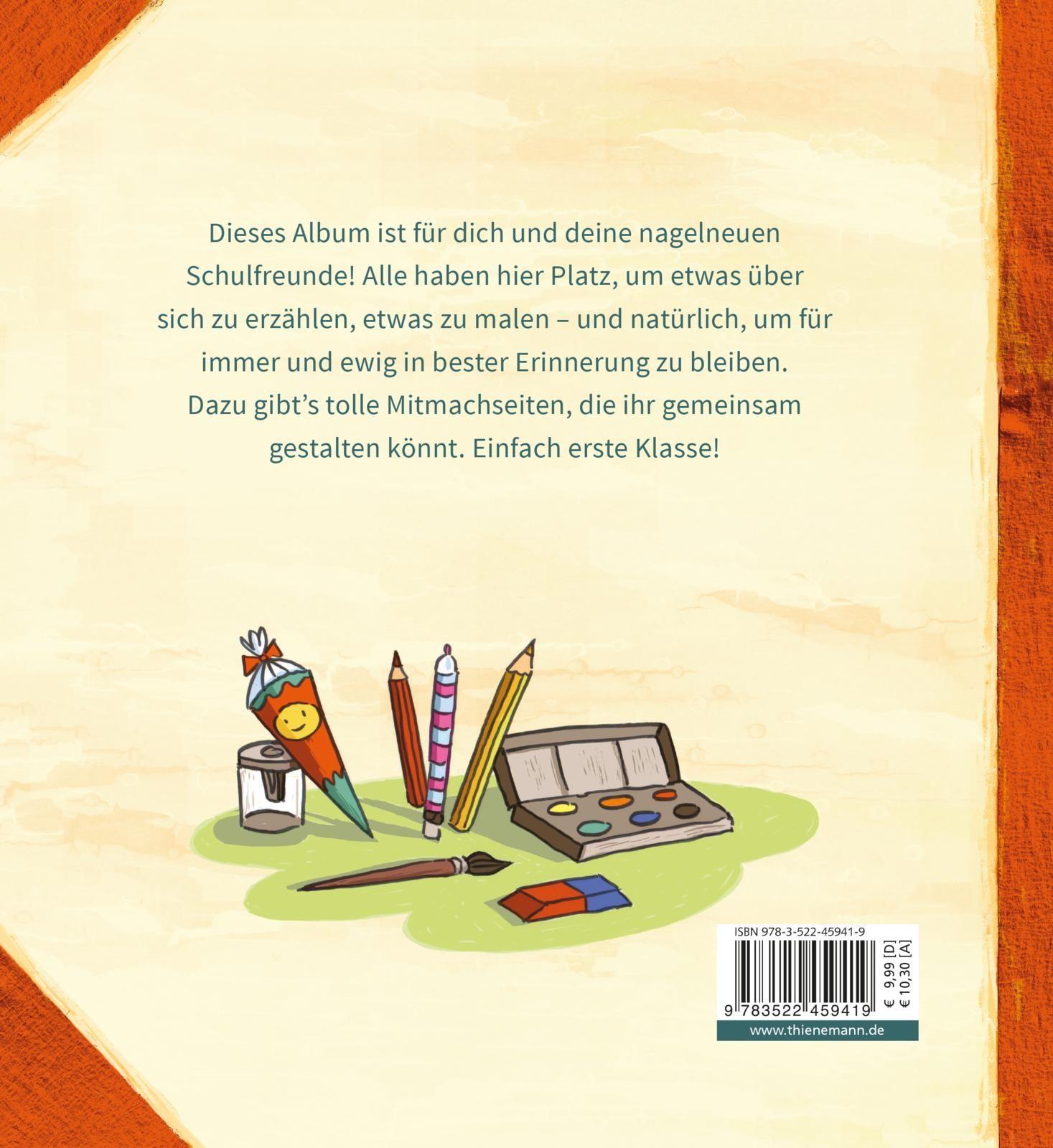 Rückseite: 9783522459419 | Wir sind erste Klasse! | Mein Freundealbum Eintragebuch zum Schulstart