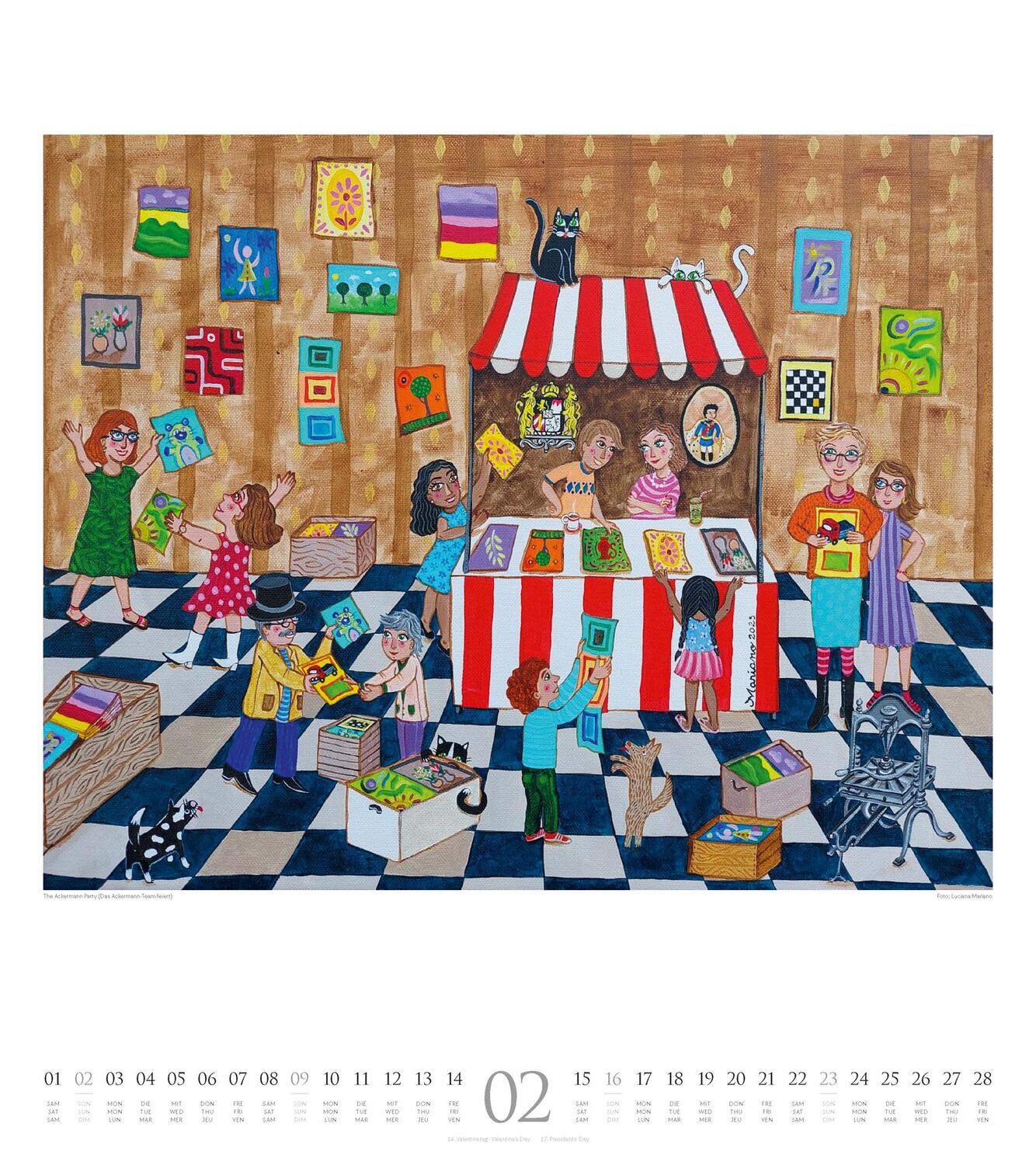 Bild: 9783838425146 | Naive Malerei Kalender 2025 | Ackermann Kunstverlag | Kalender | 14 S.