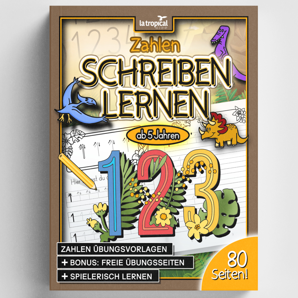 Cover: 9783969080443 | Zahlen schreiben lernen ab 5 Jahren | David Ludwig | Taschenbuch