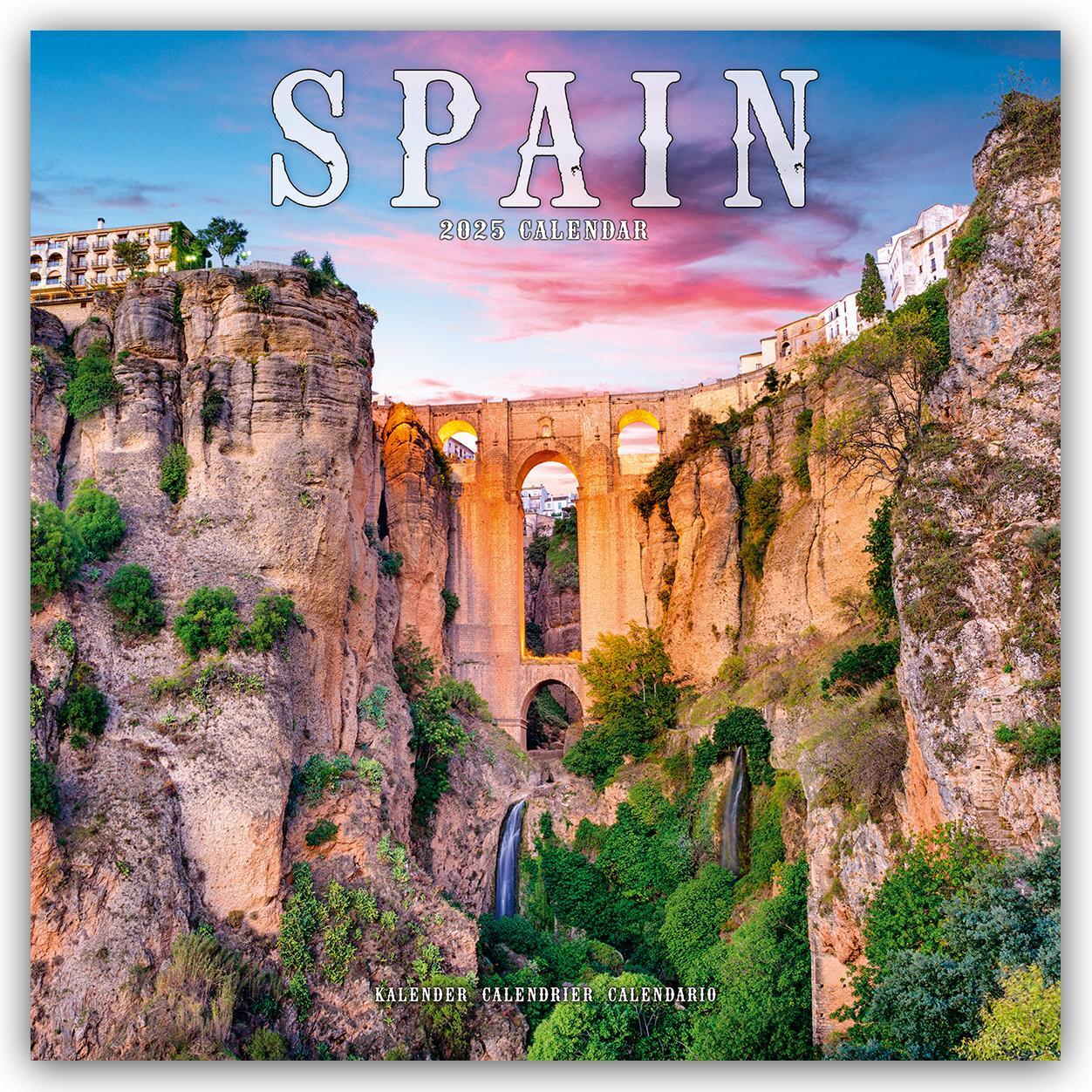 Cover: 9781804605882 | Spain - Spanien 2025 - 16-Monatskalender | Avonside Publishing Ltd