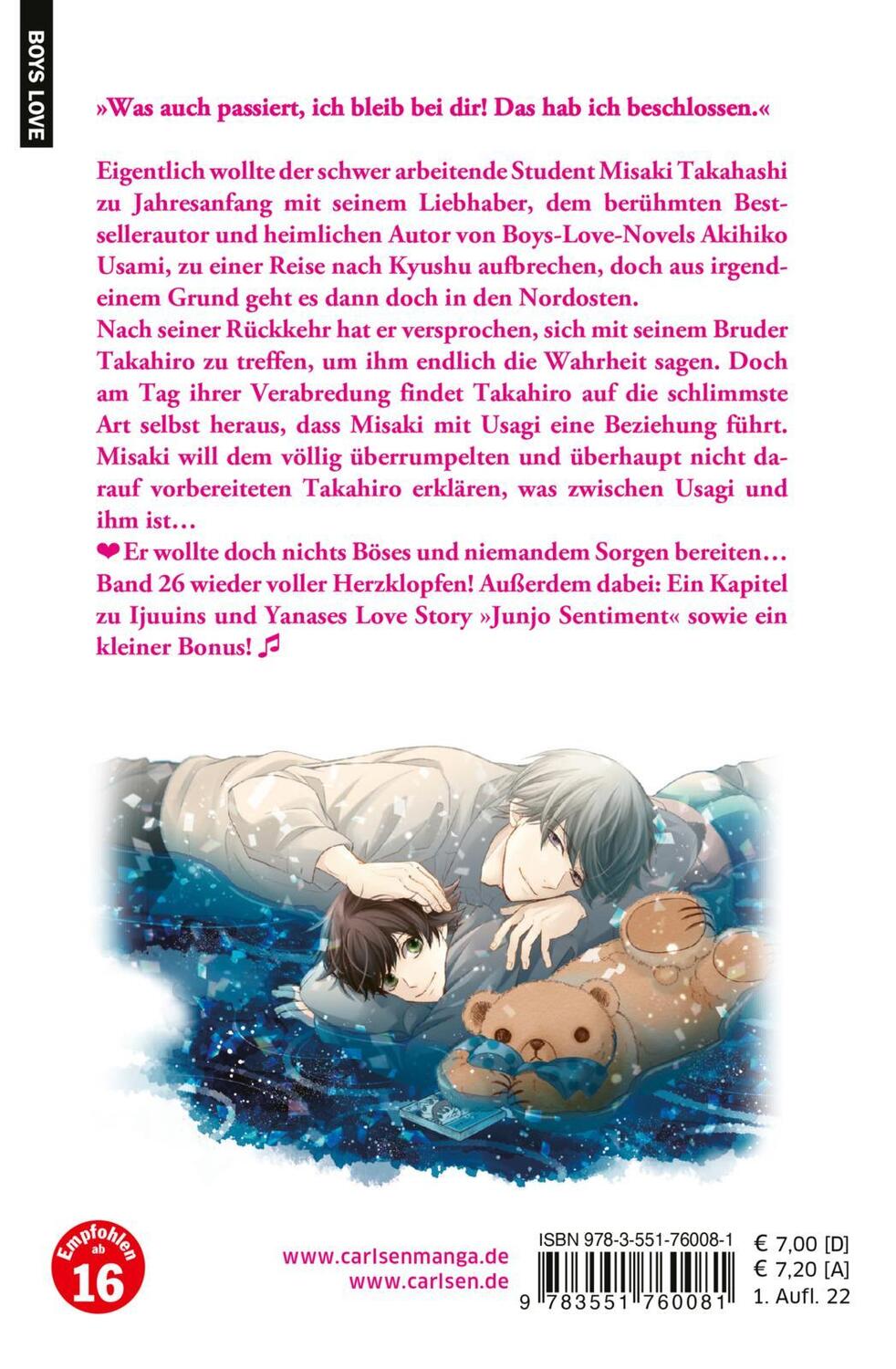 Rückseite: 9783551760081 | Junjo Romantica 26 | Die beliebte Boys-Love-Soap-Opera | Nakamura