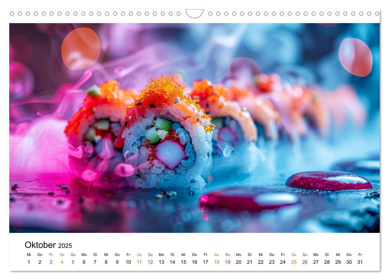 Bild: 9783457129302 | Sushi für Gourmets (Wandkalender 2025 DIN A3 quer), CALVENDO...