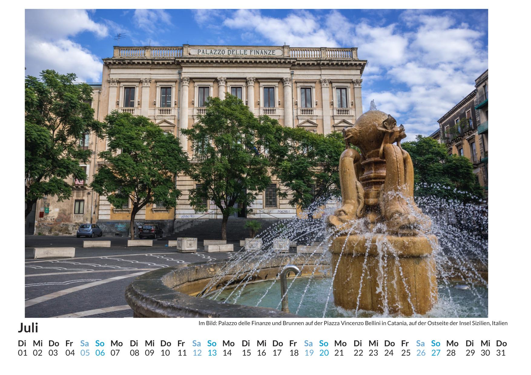 Bild: 9783759123367 | Catania - (Wandkalender 2025, Kalender DIN A4 quer, Monatskalender...