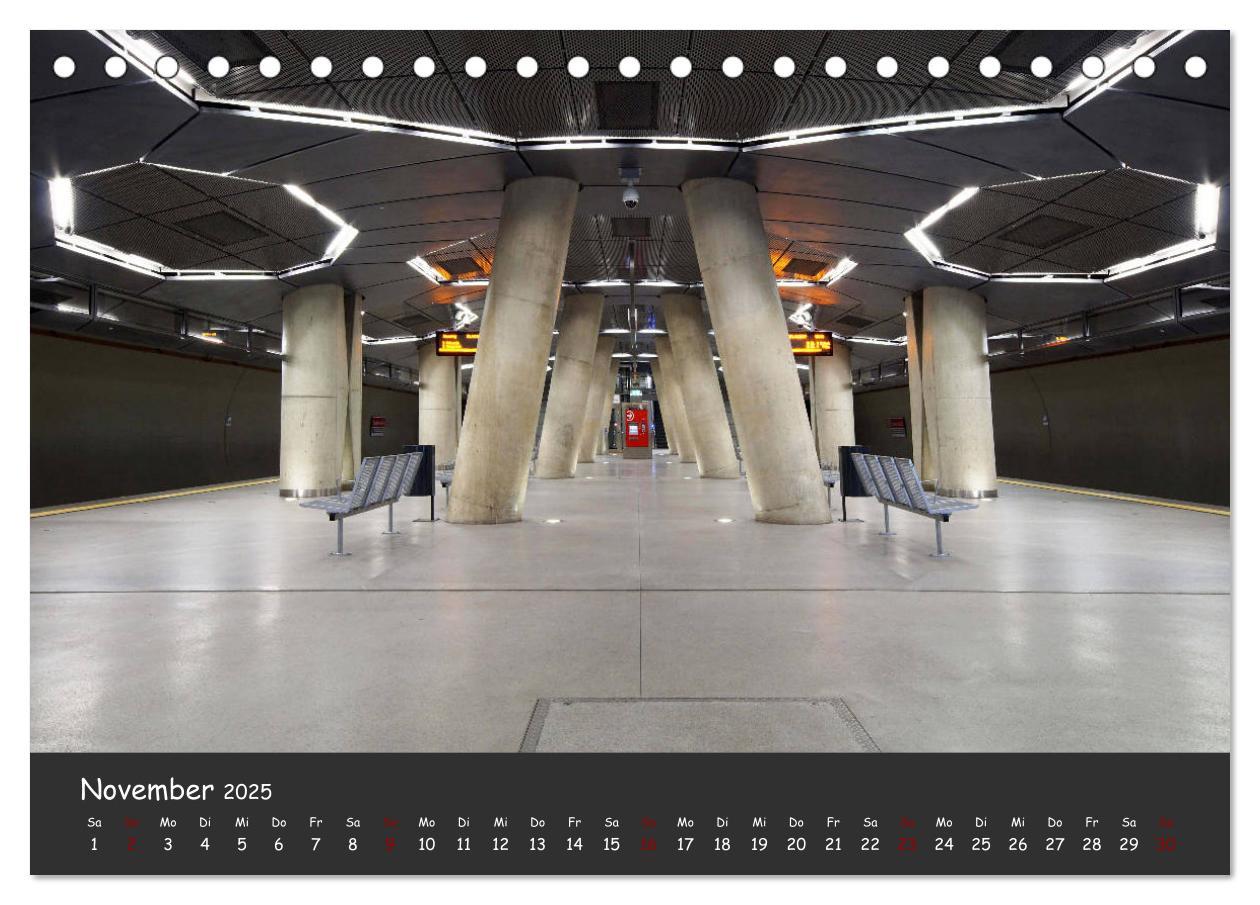 Bild: 9783435316694 | U-Bahn-Stationen des Westens (Tischkalender 2025 DIN A5 quer),...