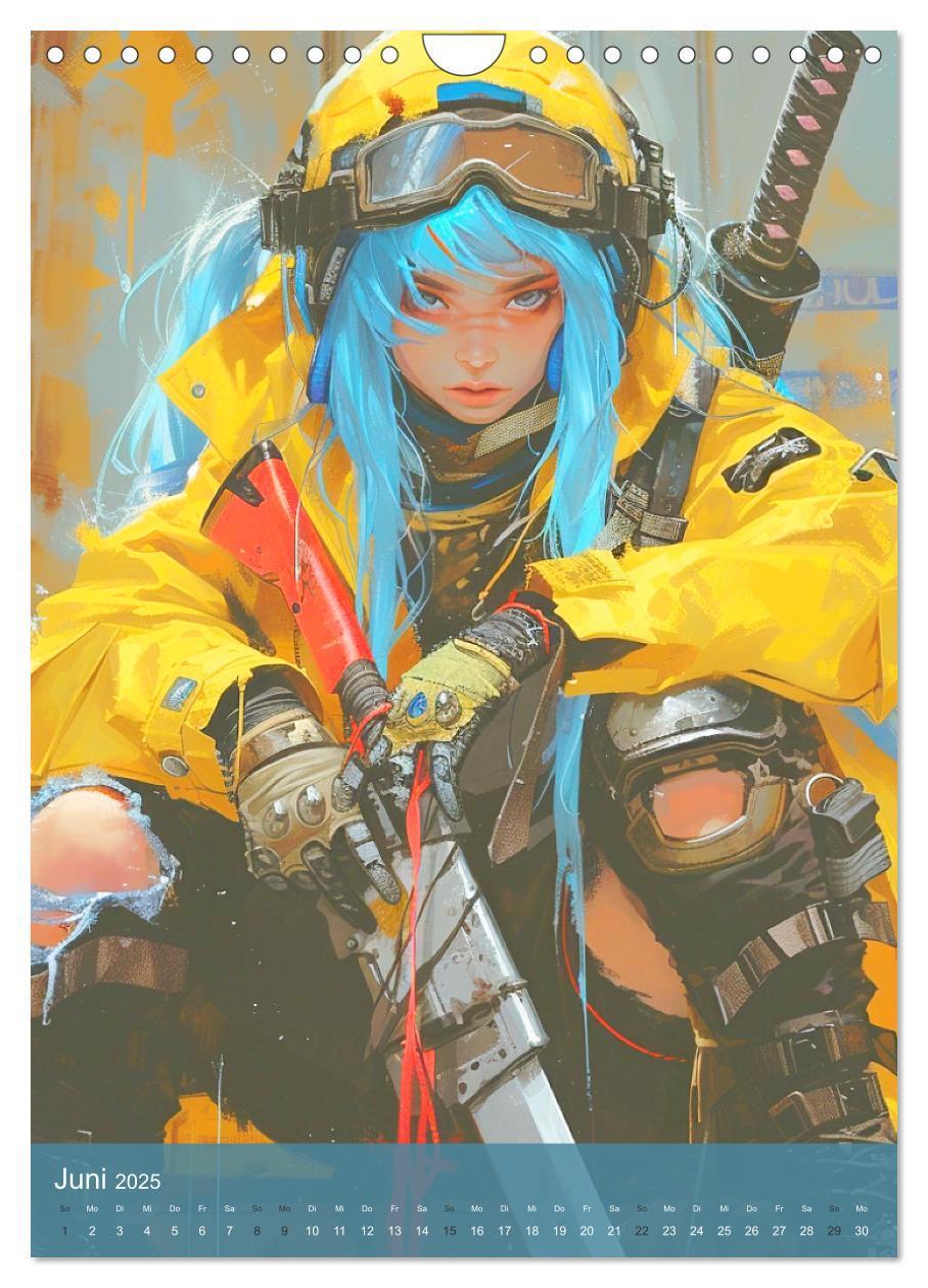 Bild: 9783383812798 | Manga-Comics. Cyberpunk Anime. Science Fiction Girls (Wandkalender...