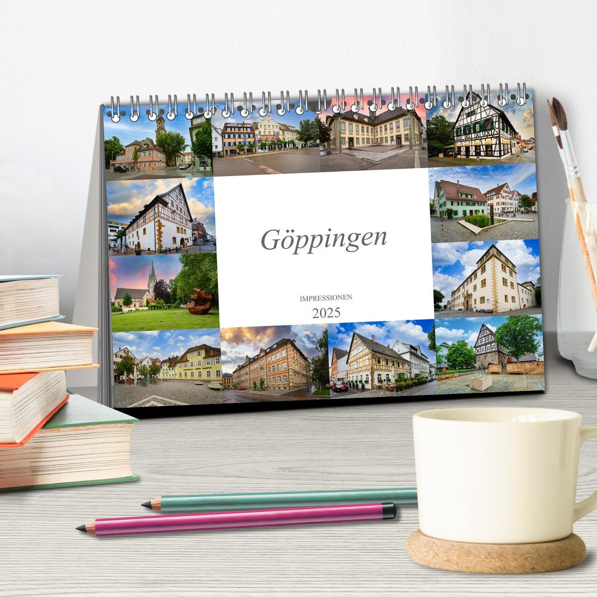 Bild: 9783435007844 | Göppingen Impressionen (Tischkalender 2025 DIN A5 quer), CALVENDO...