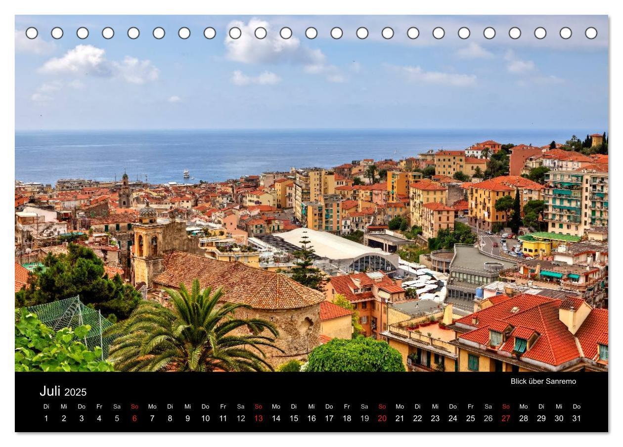 Bild: 9783435825844 | Ligurien - die italienische Riviera (Tischkalender 2025 DIN A5...