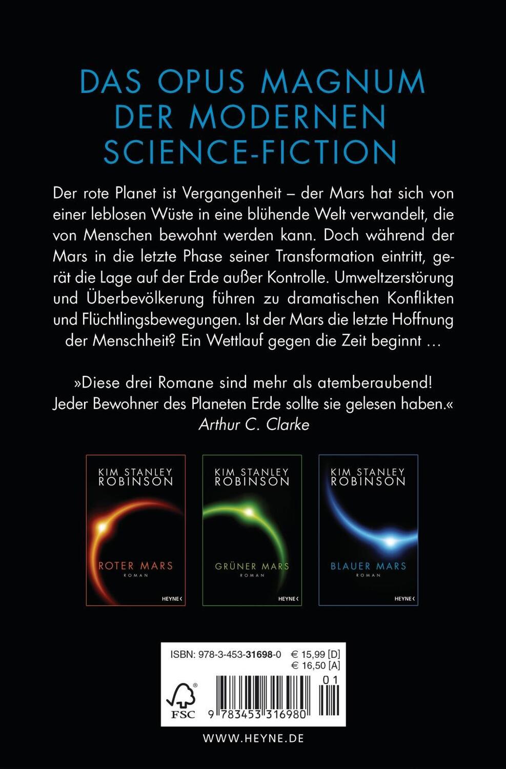 Bild: 9783453316980 | Blauer Mars | Die Mars-Trilogie | Kim Stanley Robinson | Taschenbuch