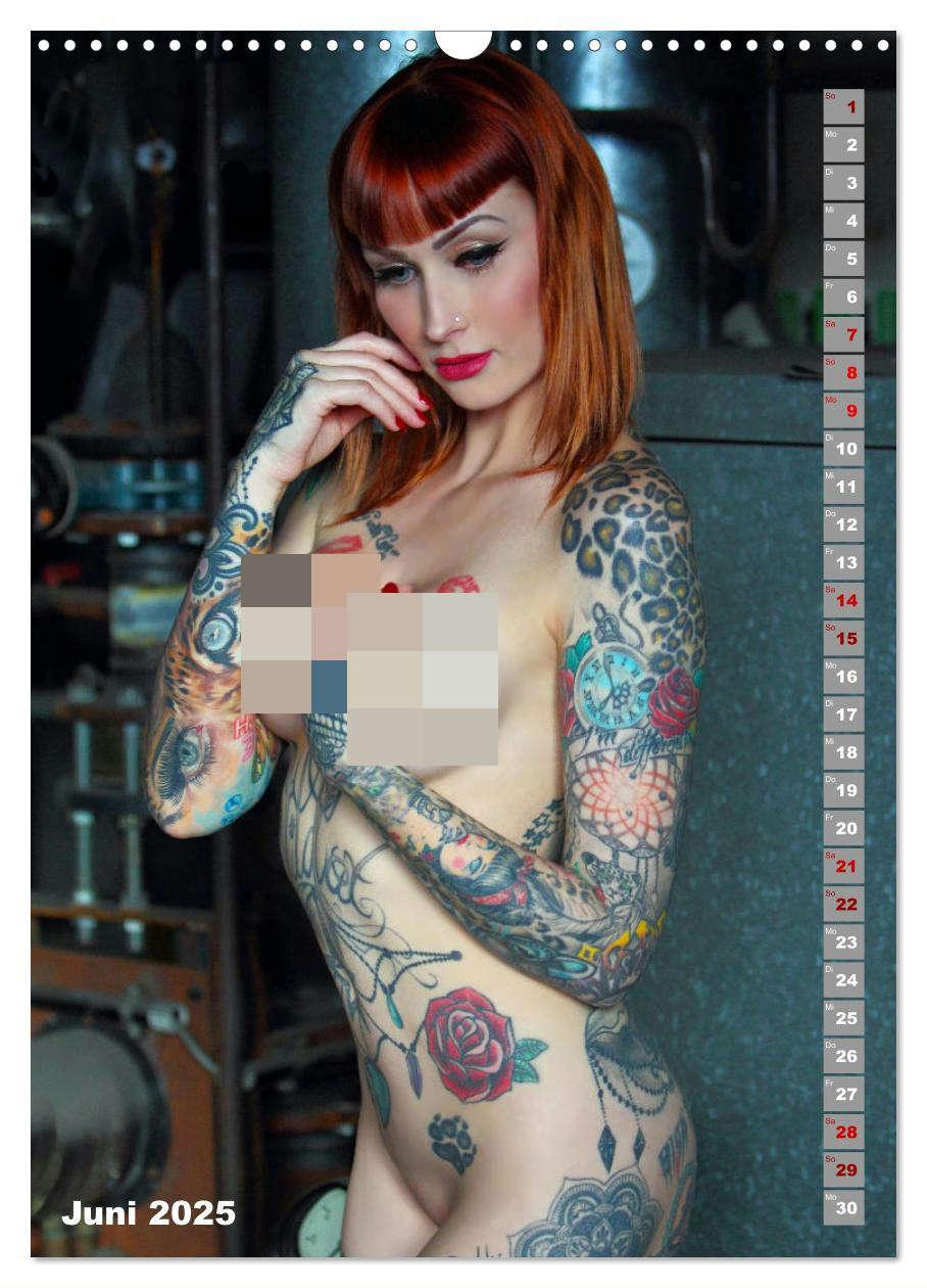 Bild: 9783457144145 | Beauty Tattoo Girls (Wandkalender 2025 DIN A3 hoch), CALVENDO...