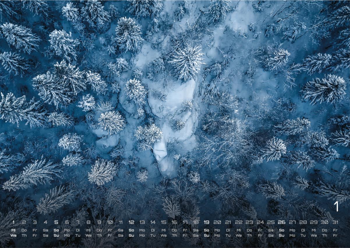 Bild: 9783986734480 | Wald - Erholung für Mensch und Tier - 2025 - Kalender DIN A3 | 15 S.