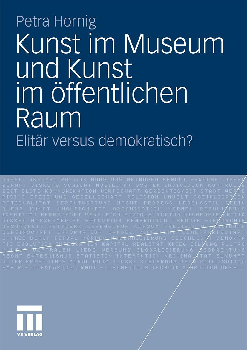 Cover: 9783531175706 | Kunst im Museum und Kunst im öffentlichen Raum | Petra Hornig | Buch